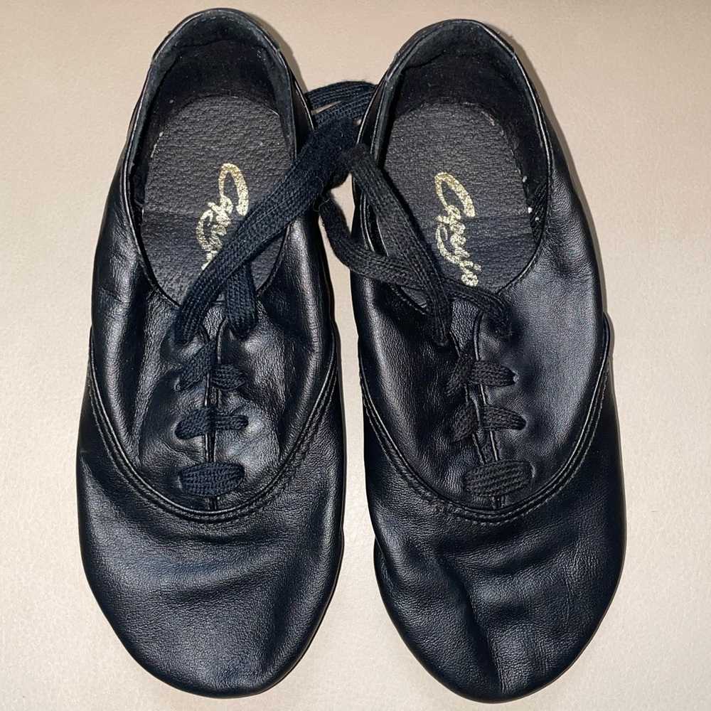 Capezio E-Series Jazz Dance Oxford Shoes - Kids Size 12W - Black - Split-Sole